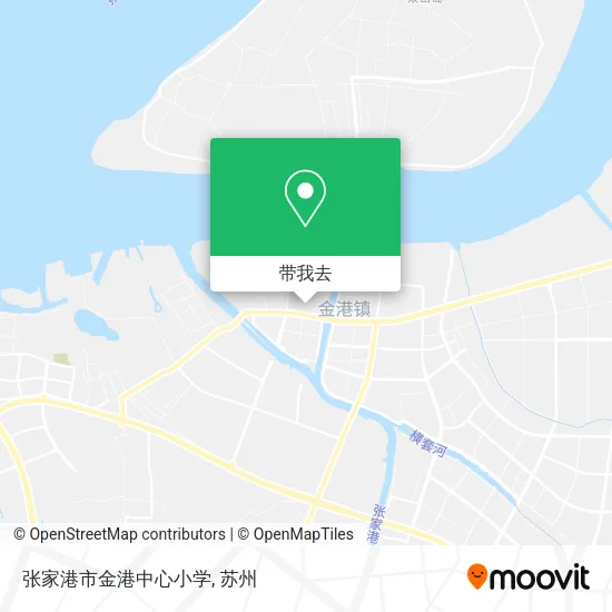 张家港市金港中心小学地图