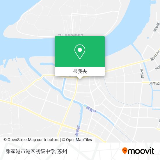 张家港市港区初级中学地图