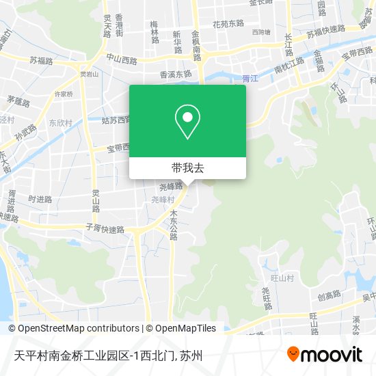 天平村南金桥工业园区-1西北门地图