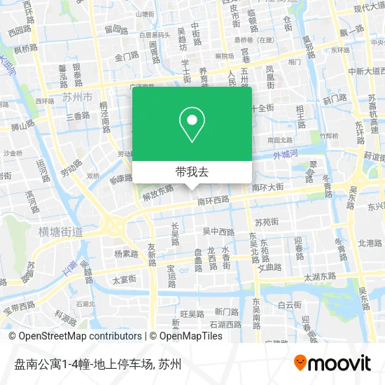 盘南公寓1-4幢-地上停车场地图