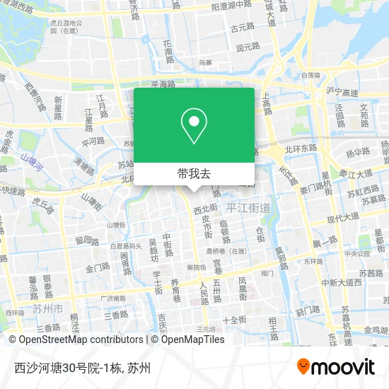 西沙河塘30号院-1栋地图