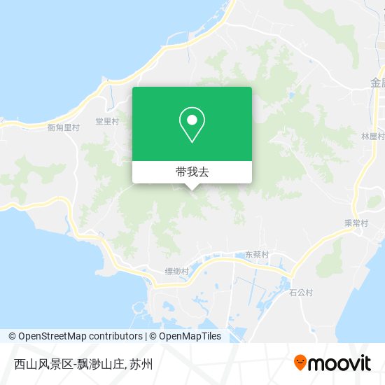 西山风景区-飘渺山庄地图