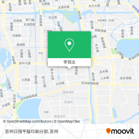苏州日报平版印刷分部地图