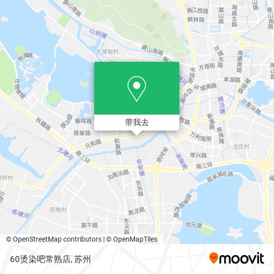 60烫染吧常熟店地图