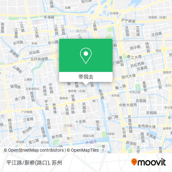 平江路/新桥(路口)地图