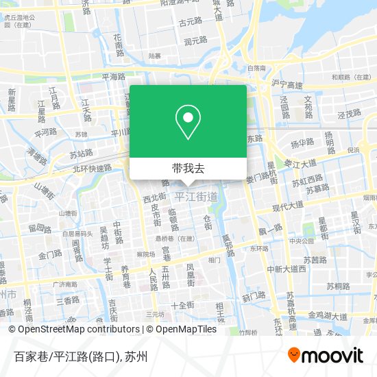 百家巷/平江路(路口)地图