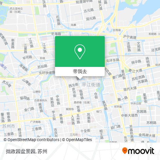拙政园盆景园地图