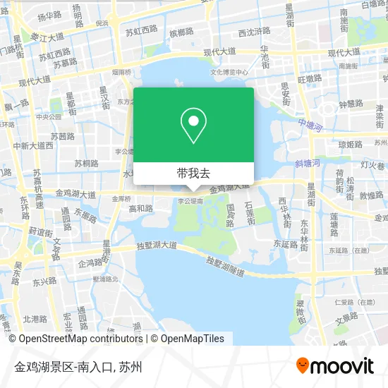 金鸡湖景区-南入口地图