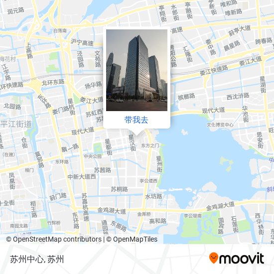 苏州中心地图