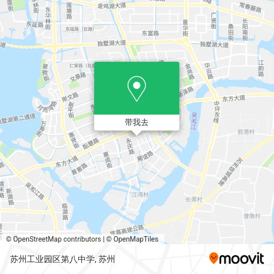 苏州工业园区第八中学地图