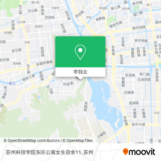 苏州科技学院东区公寓女生宿舍11地图