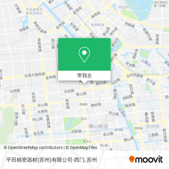 平田精密器材(苏州)有限公司-西门地图
