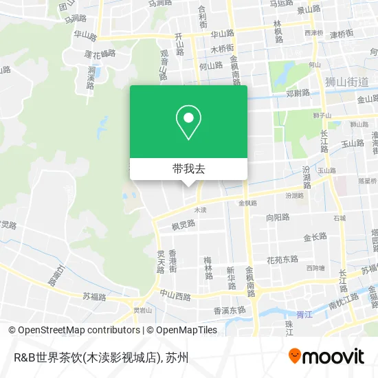 R&B世界茶饮(木渎影视城店)地图