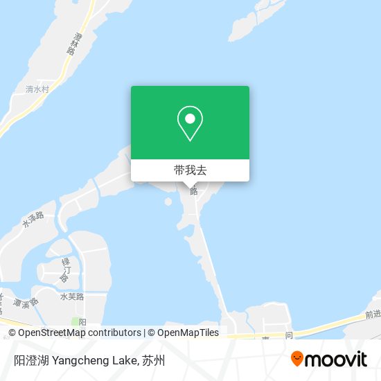 阳澄湖 Yangcheng Lake地图