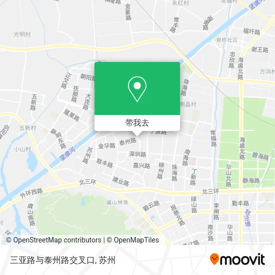 三亚路与泰州路交叉口地图
