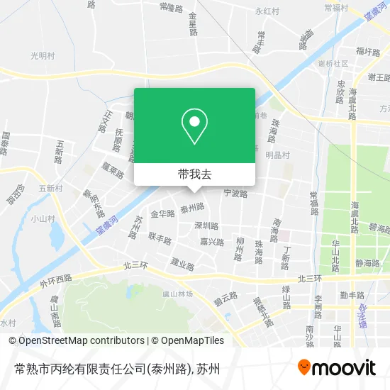 常熟市丙纶有限责任公司(泰州路)地图