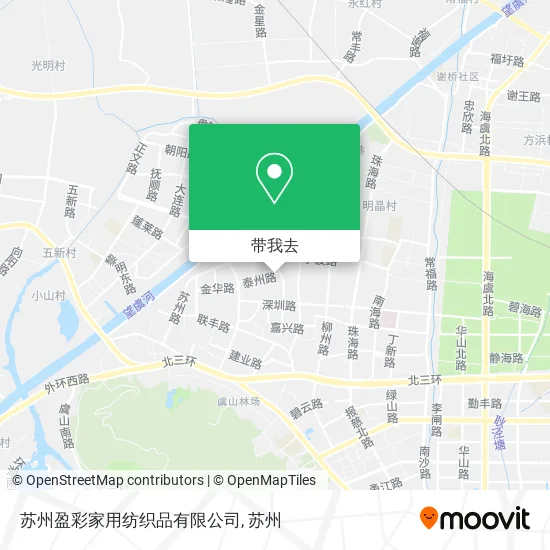 苏州盈彩家用纺织品有限公司地图