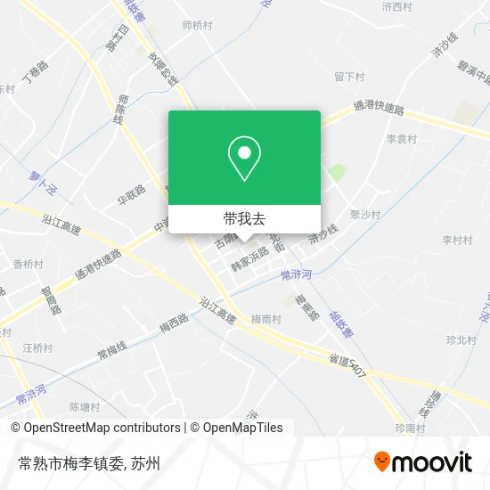 常熟市梅李镇委地图