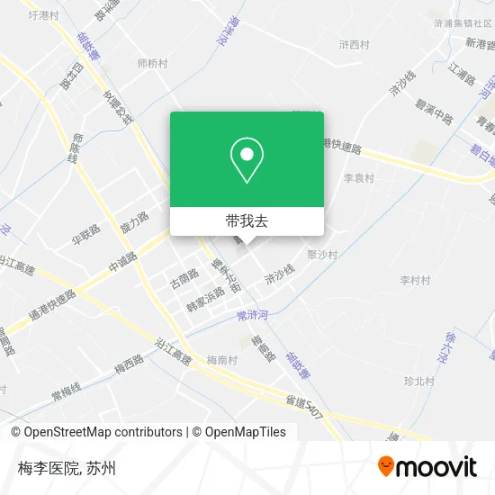梅李医院地图