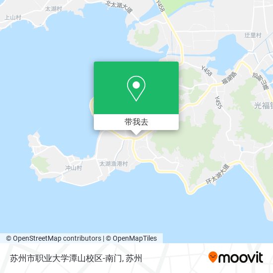 苏州市职业大学潭山校区-南门地图