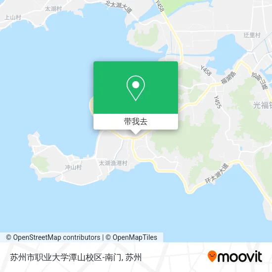 苏州市职业大学潭山校区-南门地图