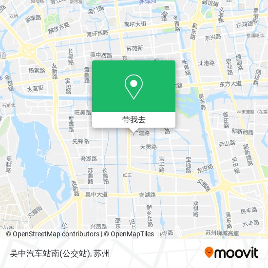 吴中汽车站南(公交站)地图