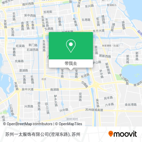 苏州一太服饰有限公司(澄湖东路)地图