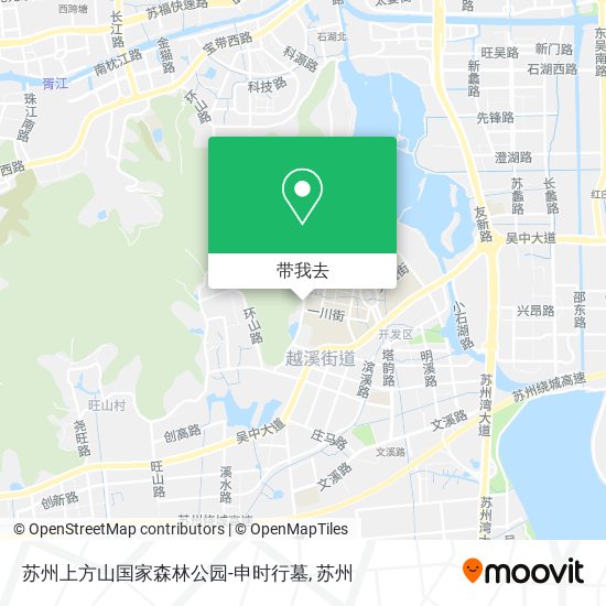 苏州上方山国家森林公园-申时行墓地图
