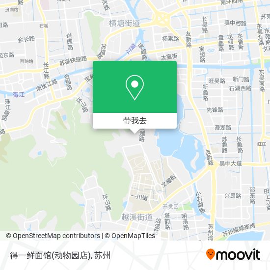 得一鲜面馆(动物园店)地图