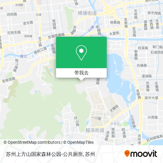 苏州上方山国家森林公园-公共厕所地图