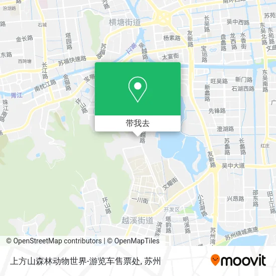 上方山森林动物世界-游览车售票处地图