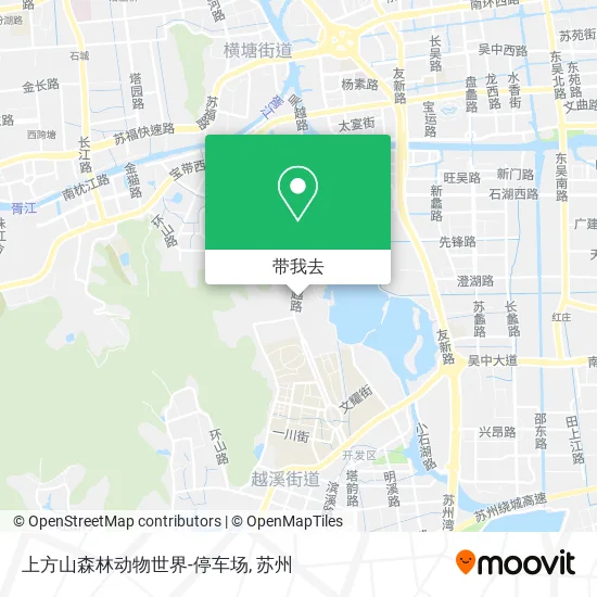 上方山森林动物世界-停车场地图