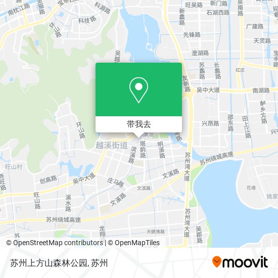 苏州上方山森林公园地图