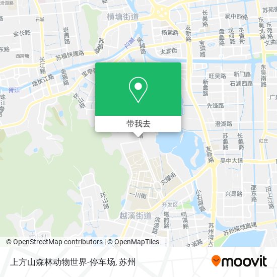 上方山森林动物世界-停车场地图