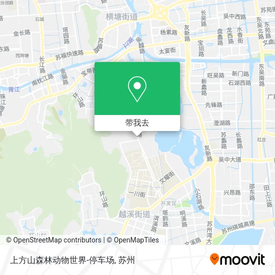 上方山森林动物世界-停车场地图