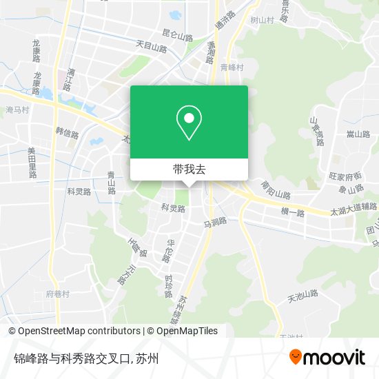 锦峰路与科秀路交叉口地图