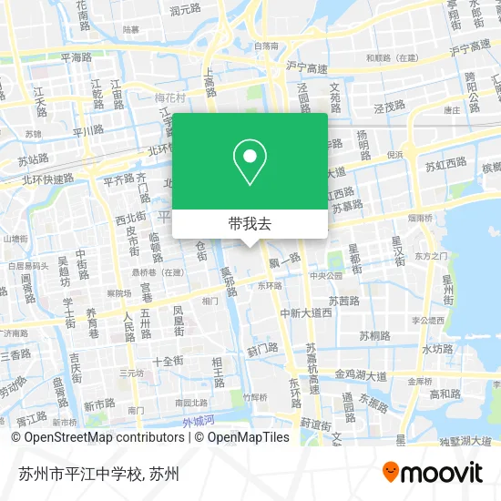 苏州市平江中学校地图