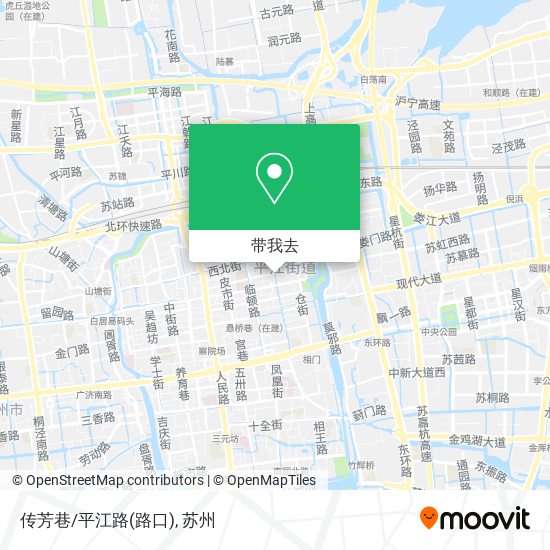 传芳巷/平江路(路口)地图