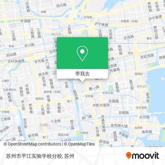 苏州市平江实验学校分校地图