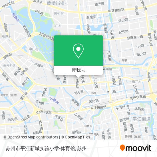 苏州市平江新城实验小学-体育馆地图