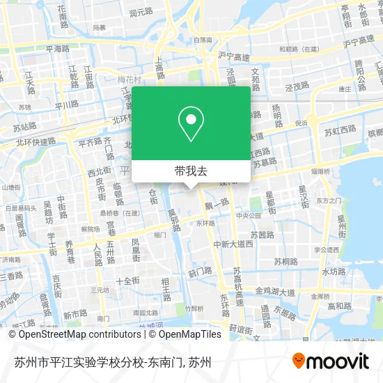 苏州市平江实验学校分校-东南门地图