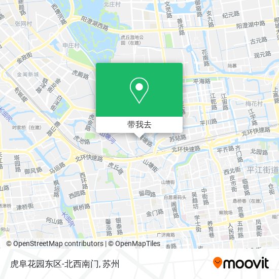 虎阜花园东区-北西南门地图