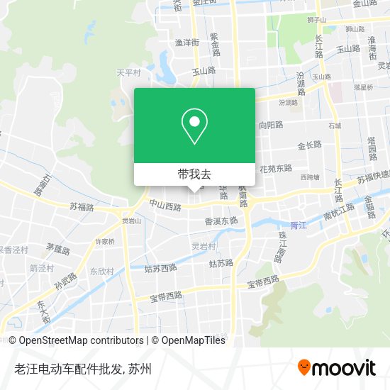 老汪电动车配件批发地图