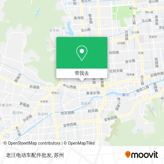 老汪电动车配件批发地图