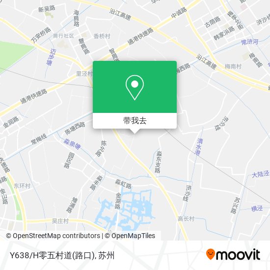 Y638/H零五村道(路口)地图