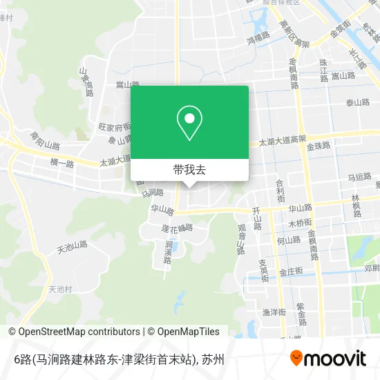 6路(马涧路建林路东-津梁街首末站)地图