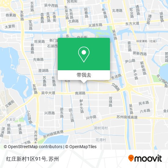 红庄新村1区91号地图