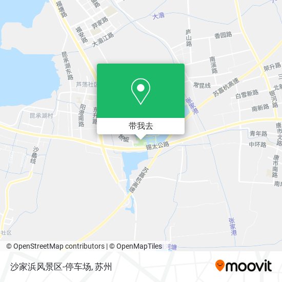 沙家浜风景区-停车场地图