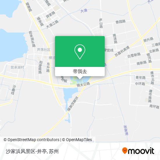 沙家浜风景区-井亭地图