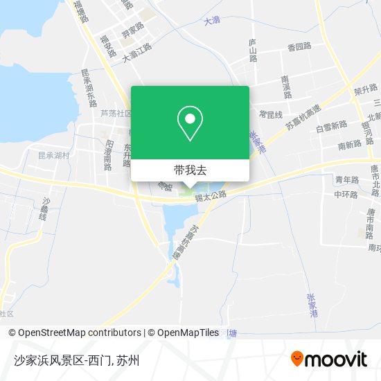 沙家浜风景区-西门地图